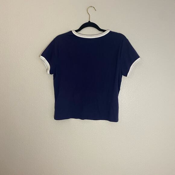 Women’s, Arizona Jean Co, Navy Blue, Hampton Leisure Club  Crop Top, Size: XL - Picture 2 of 3